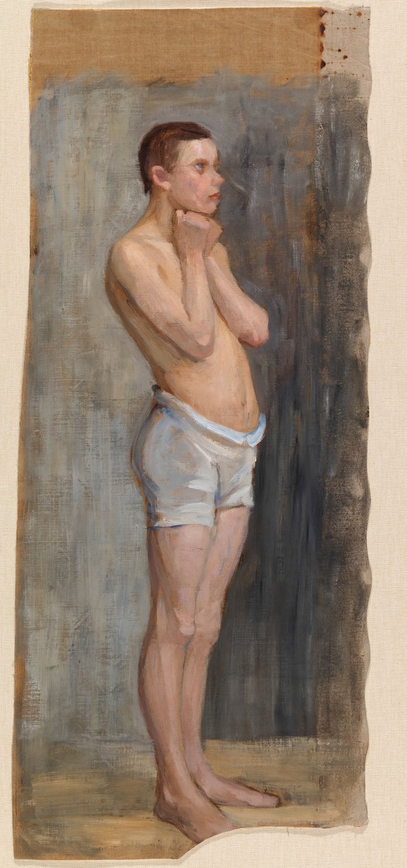 Studio di nudo, ragazzo in piedi da Maria Wiik