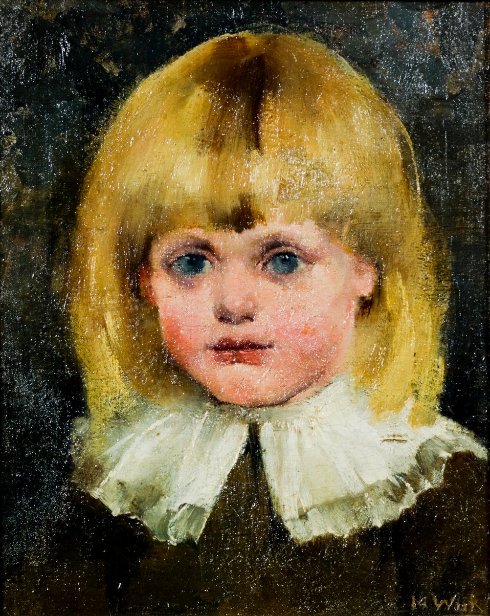Testa di ragazza (Hilja Tukiainen); dipinto da Maria Wiik