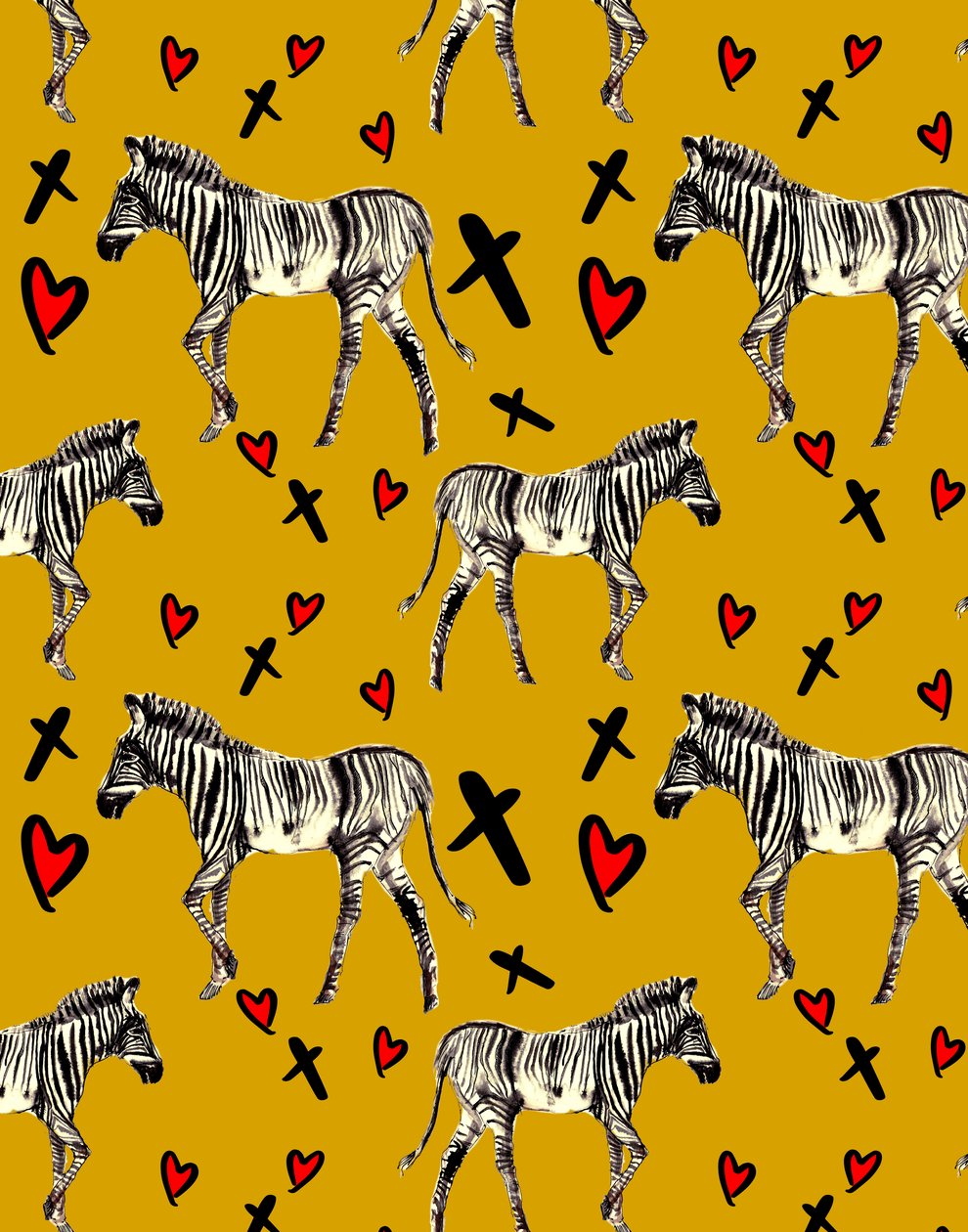 Zebra Love, Ocra, 2020 da Marianna Kulukundis