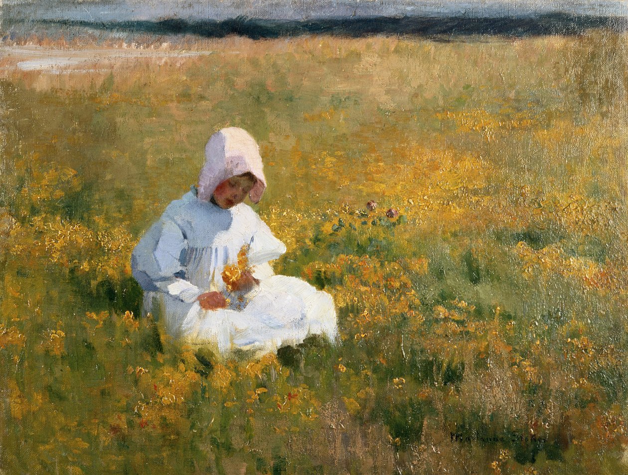 In un campo di ranuncoli da Marianne Stokes