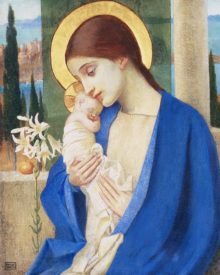 Madonna col Bambino da Marianne Stokes