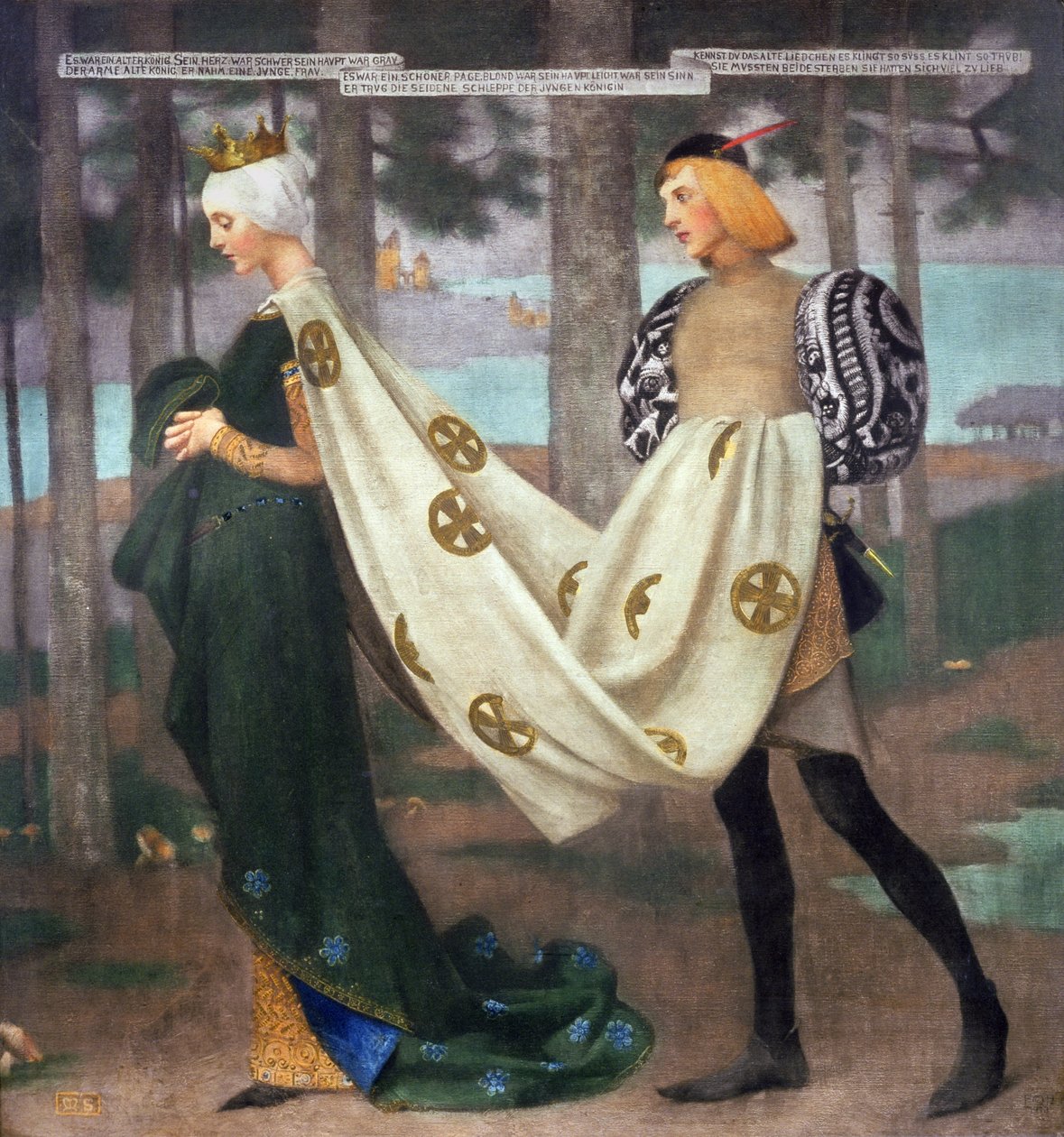 La Regina e il Paggio, 1896 da Marianne Stokes