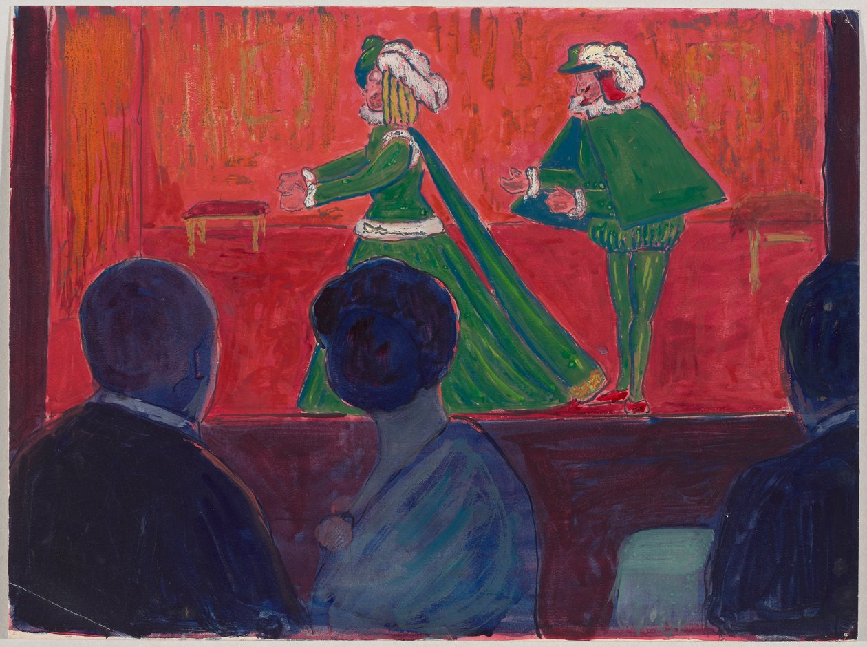 Teatro di marionette – in primo piano Jawlensky e Marianne von Werefkin da Marianne von Werefkin