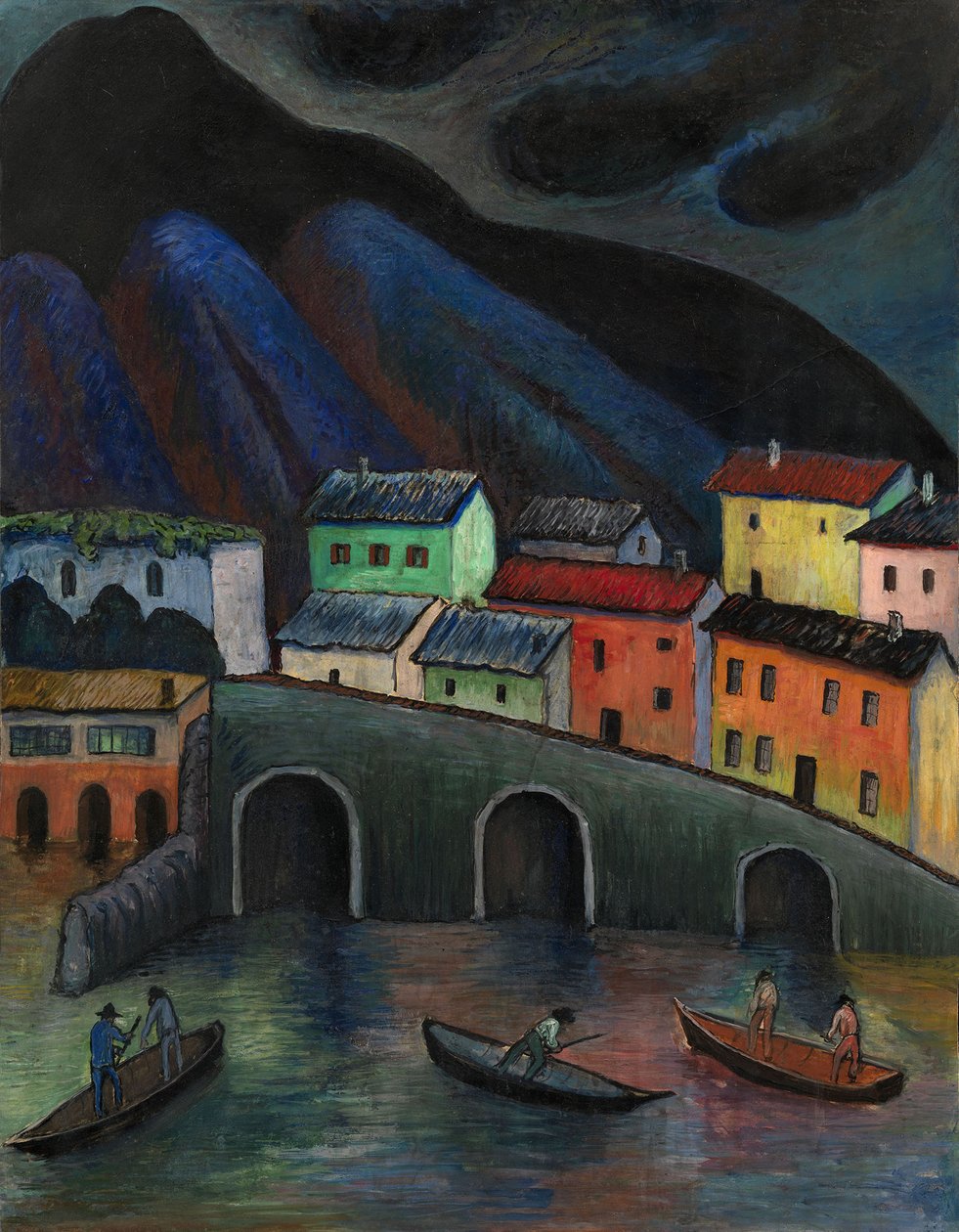 Pesca notturna ad Ascona, anni 1920-1930 da Marianne von Werefkin