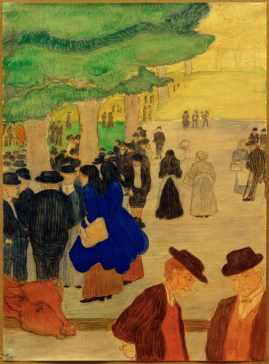Mercato del bestiame da Marianne von Werefkin