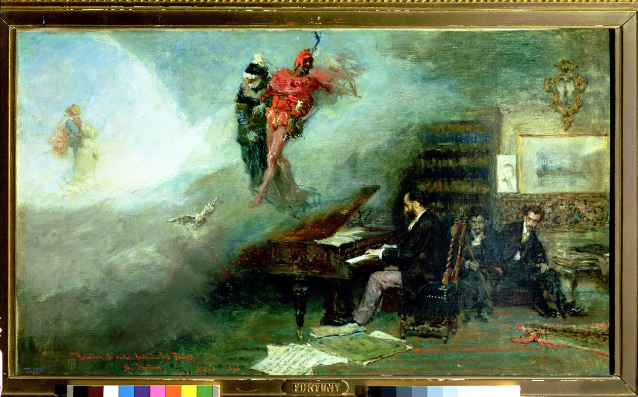 Ricordando la fantasia di Faust, 1866 da Mariano José María Bernardo Fortuny y Carbó