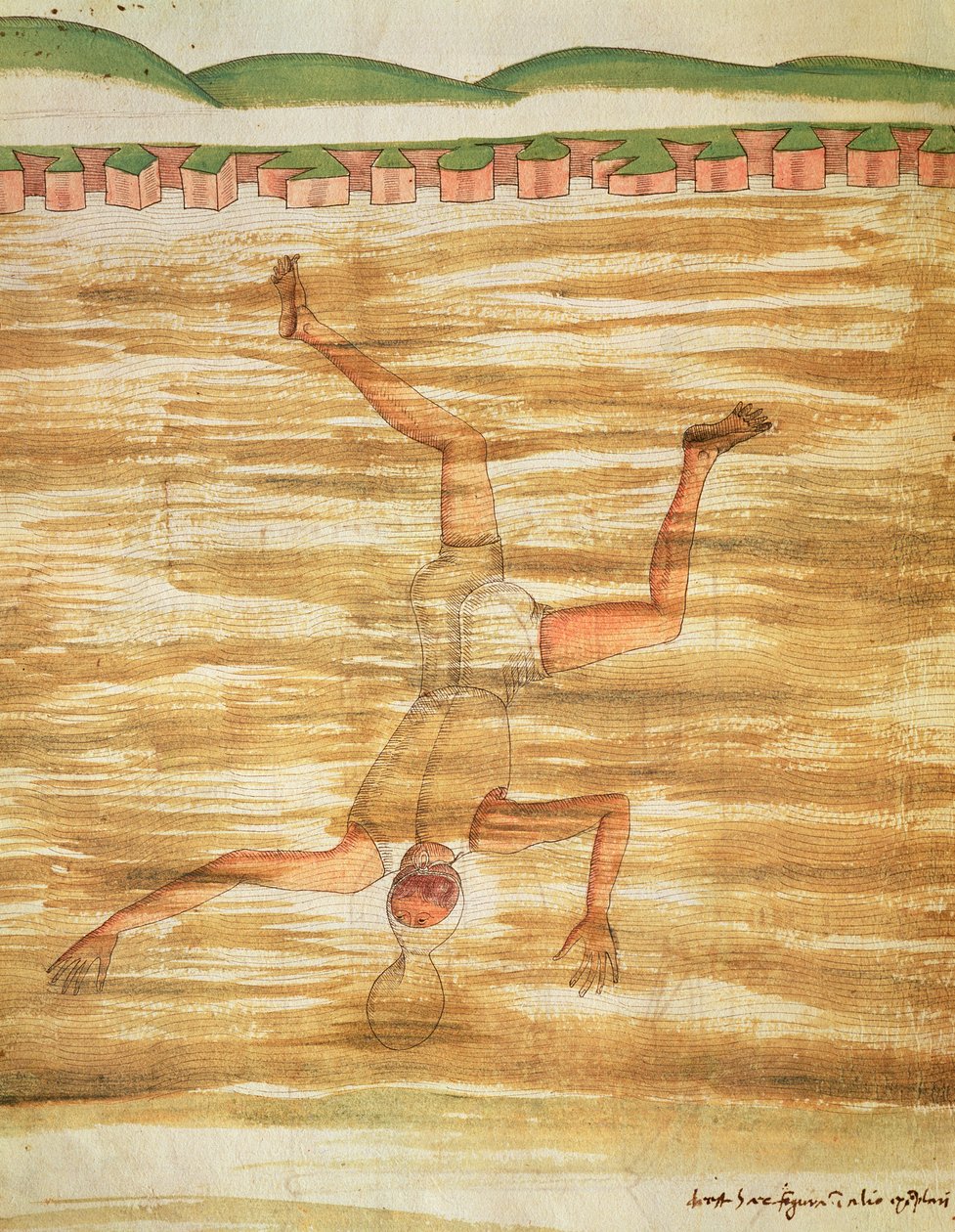 Sommozzatore, illustrazione da 