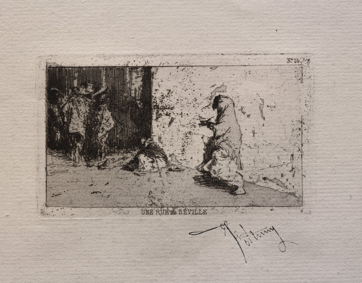 Una strada a Siviglia da Mariano Fortuny y Marsal
