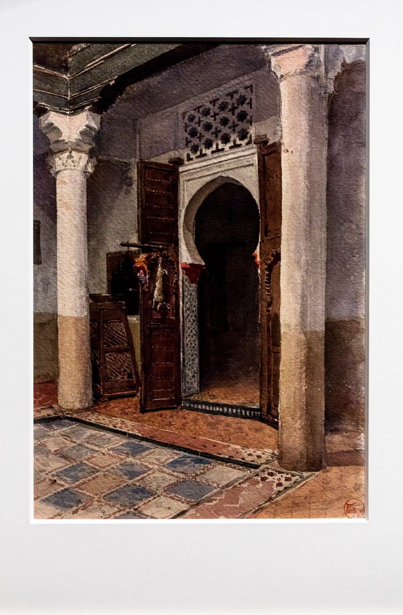 Angolo di cortile moresco, 1870-71 circa (acquerello su carta) da Mariano Fortuny