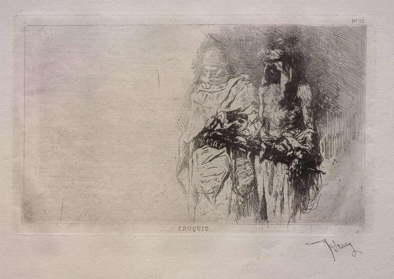Schizzi da Mariano José María Bernardo Fortuny y Carbó