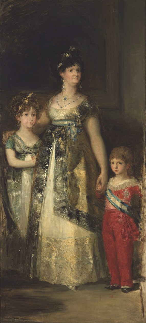 La regina di Spagna e i principi. Copia da Goya da Mariano Fortuny y Marsal