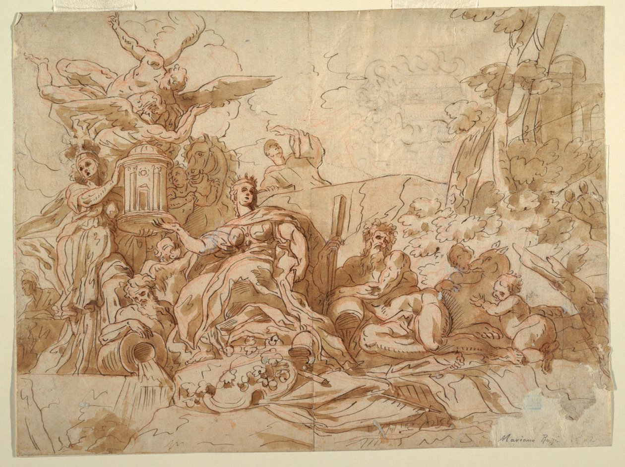Disegno, Giunone, 1731-1807 da Mariano Rossi