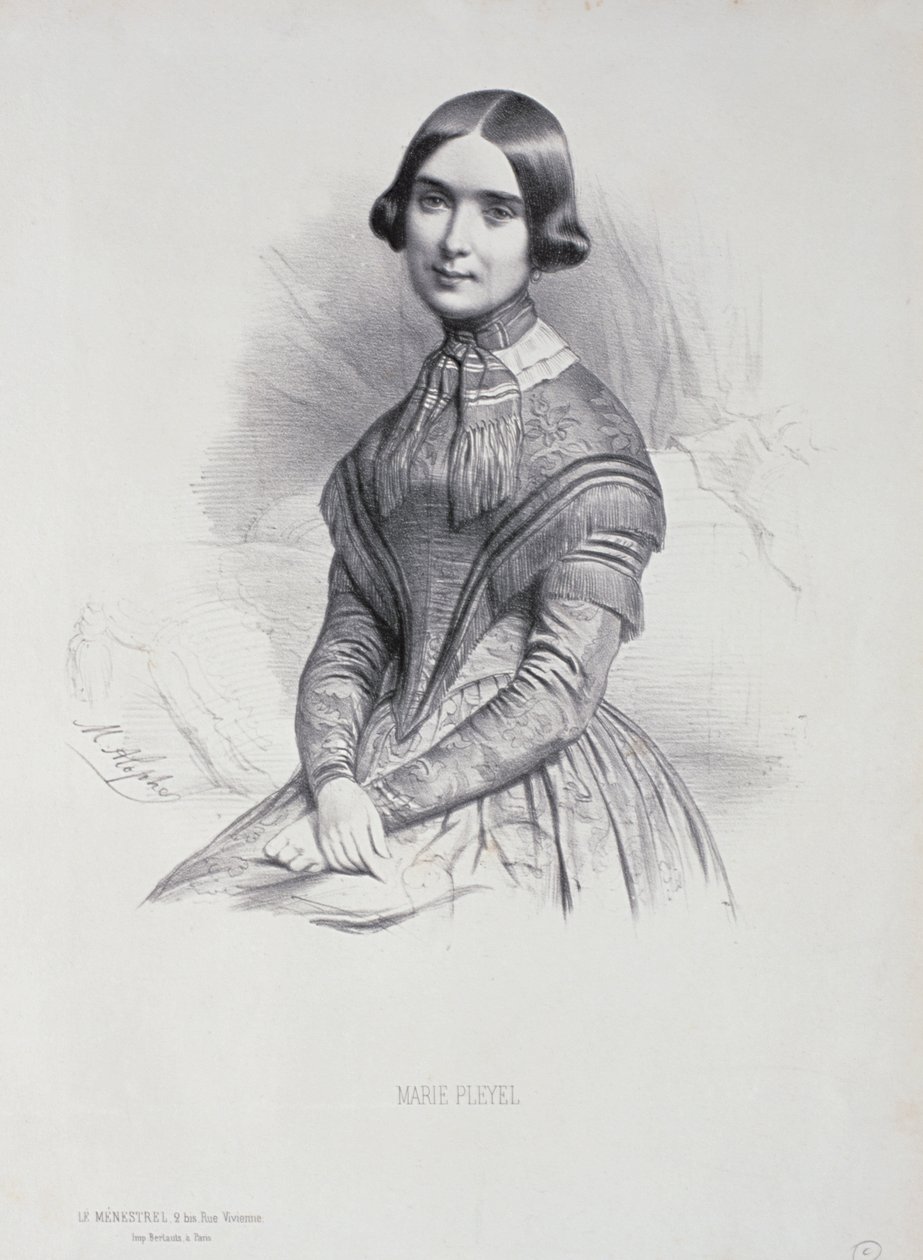 Ritratto di Marie Pleyel (1811-75) da Marie Alexandre Alophe