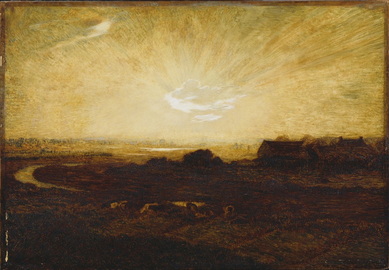 Paesaggio al tramonto da Marie Auguste Emile Rene Menard