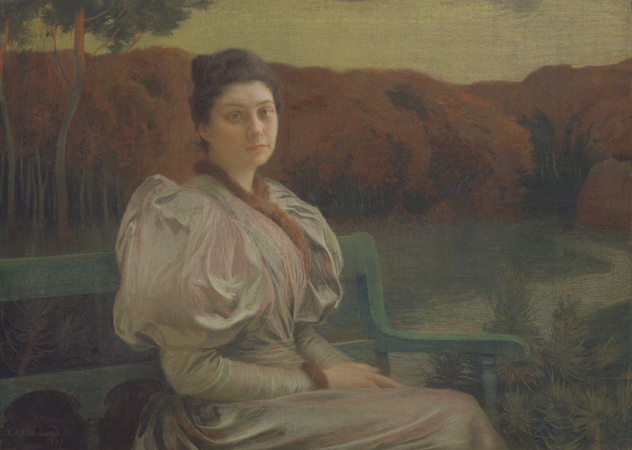 Ritratto di Louise Galtier-Boissiere da Marie Auguste Emile Rene Menard