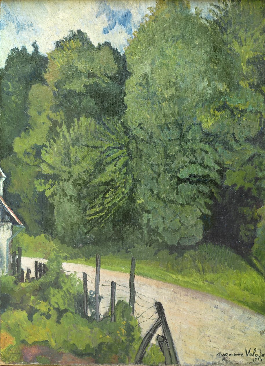 Strada nella foresta da Marie Clementine (Suzanne) Valadon