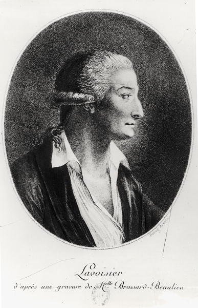 Ritratto di Antoine Laurent Lavoisier (1743-94) da Marie Renee Genevieve Brossard de Beaulieu