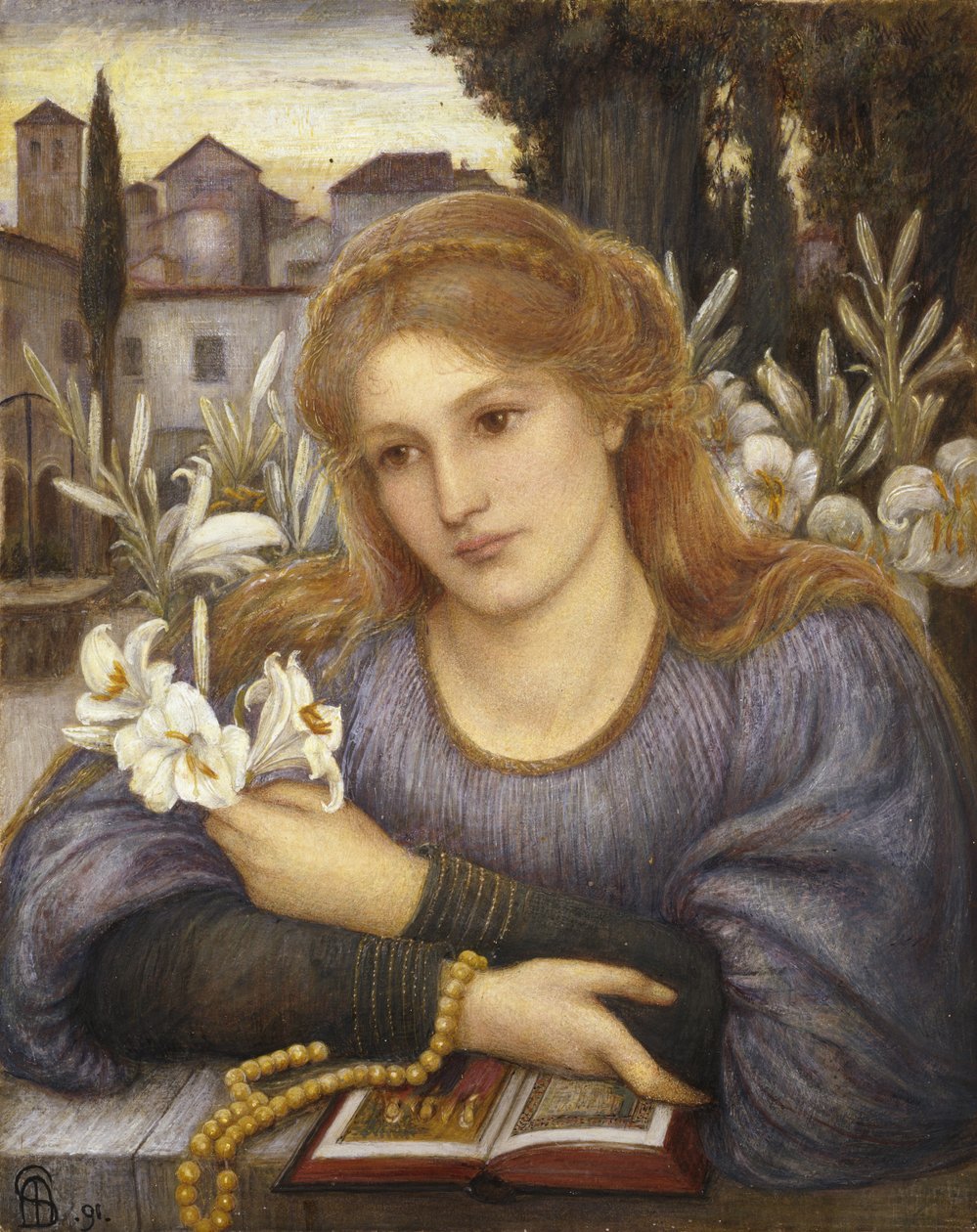 Gigli del chiostro, 1891 da Marie Spartali Stillman