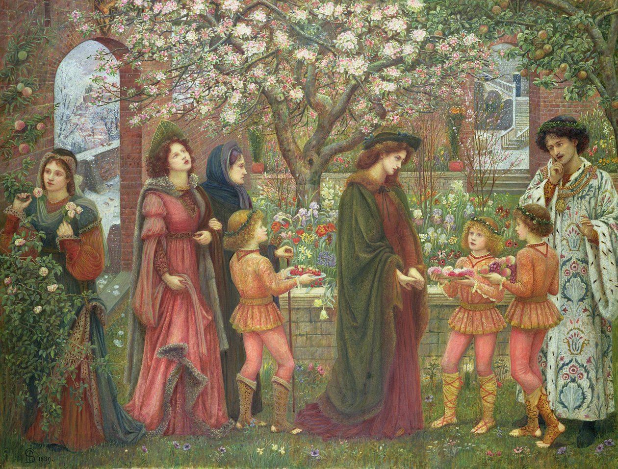 Il giardino incantato di Messer Ansaldo, 1899 da Marie Spartali Stillman