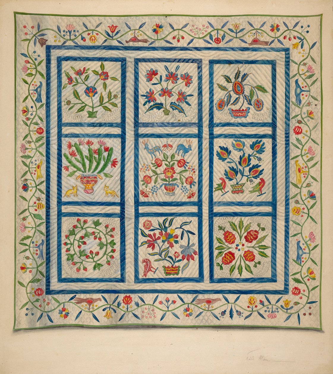 Trapunta, c. 1937 da Marie Alain