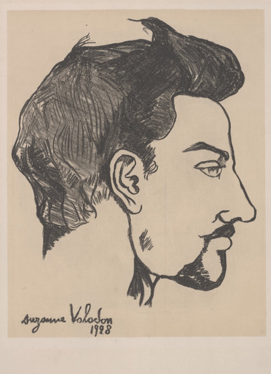 Ritratto di Utrillo di Profilo da Marie Clementine Valadon