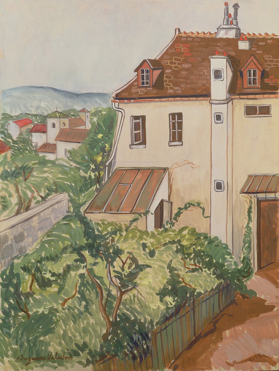 Vista di un giardino da Marie Clementine (Suzanne) Valadon