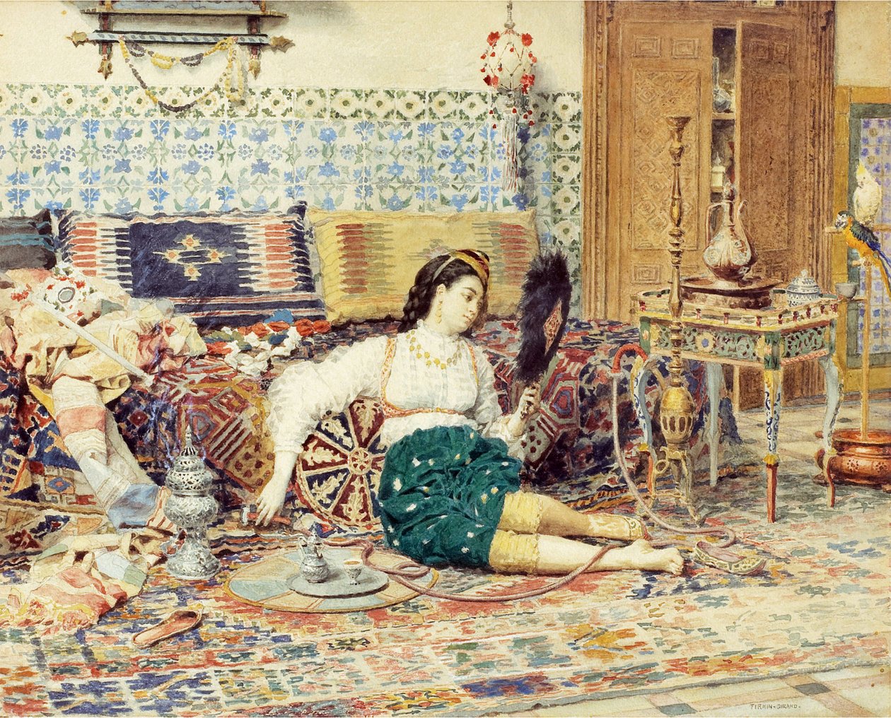 La bella orientale da Marie Francois Firmin Girard