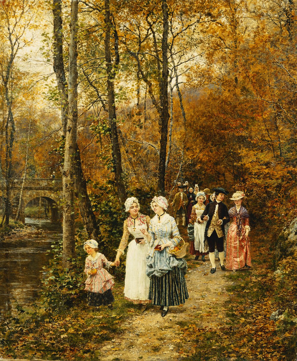 La passeggiata pomeridiana, 1879 da Marie Francois Firmin Girard