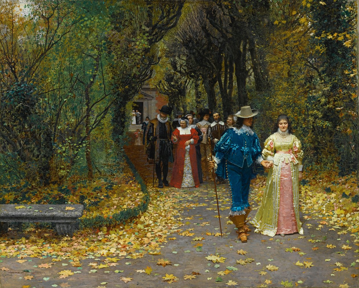 Francese:  Les fiancés I promessi sposi da Marie Francois Firmin Girard