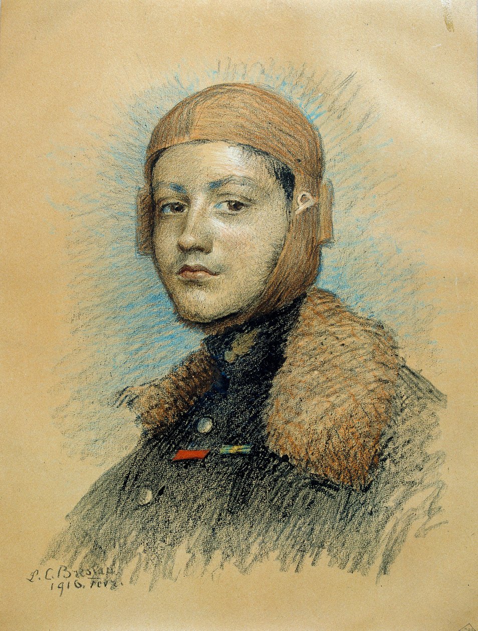 Ritratto di Georges Guynemer, pilota di guerra francese da Marie Louise Catherine Breslau