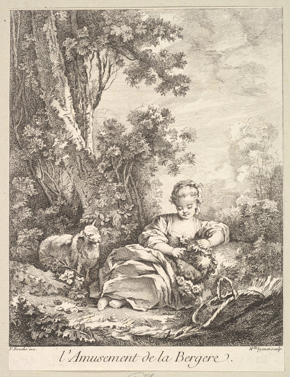Il divertimento di una pastorella da Marie Madeleine Igonet