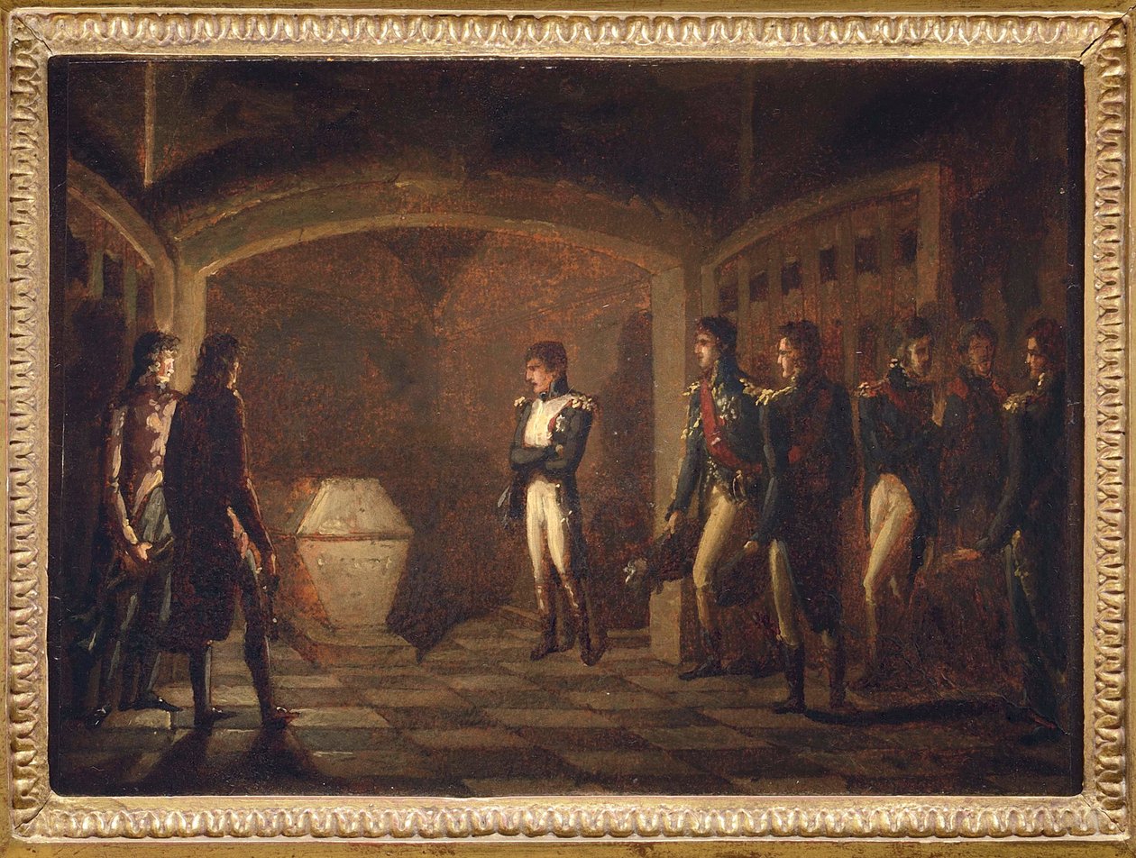 Napoleone davanti alla tomba di Federico il Grande, di Ponce-Camus, Marie Nicola da Marie Nicolas Ponce Camus