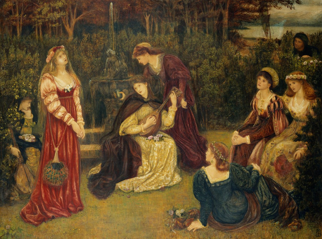 Fiammetta che canta da Marie Spartali Stillman