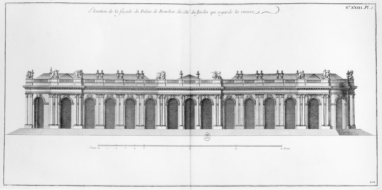 Facciata sulla Senna del Palais Bourbon, Parigi, da 