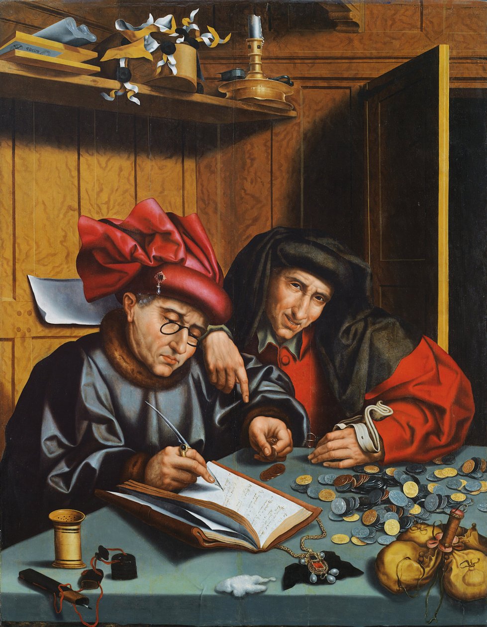 I cambiavalute da Marinus van Roejmerswaelen