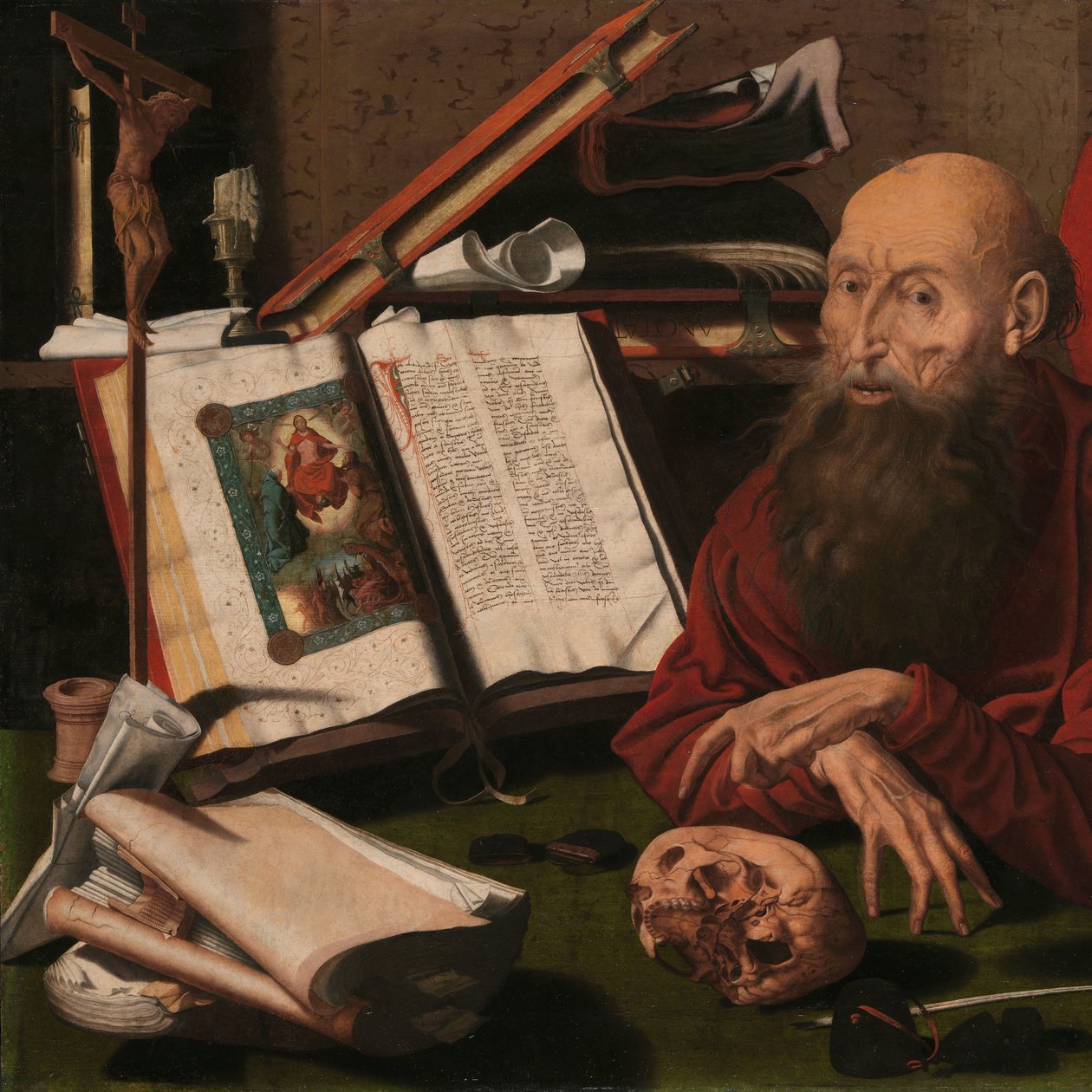 San Girolamo nel suo studio da Marinus van Reymerswale (attributed to)