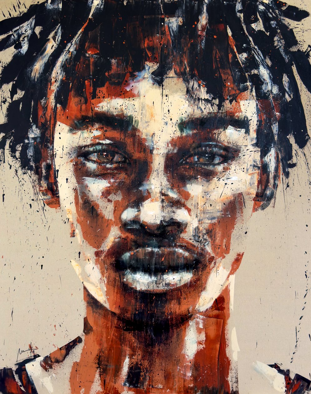 Somnium n. 7, Serie XIII, 2024 (acrilico e olio su tela rovesciata) da Mario Henrique