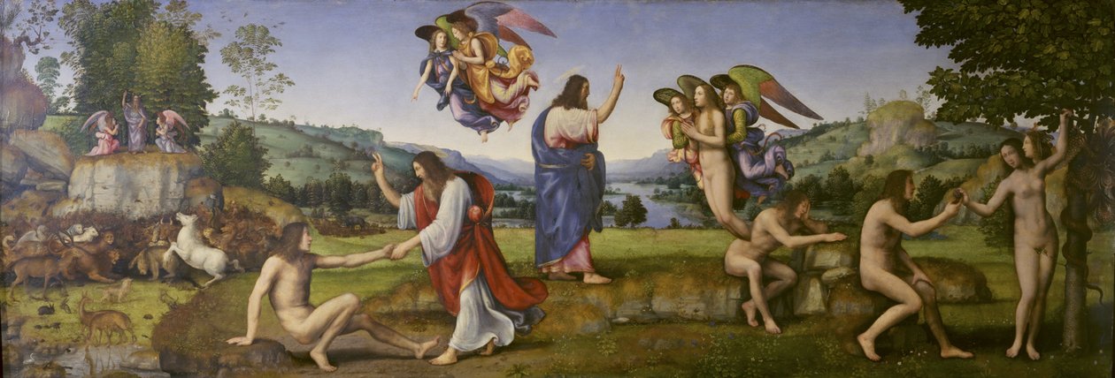 La creazione, la tentazione e la caduta da Mariotto Albertinelli