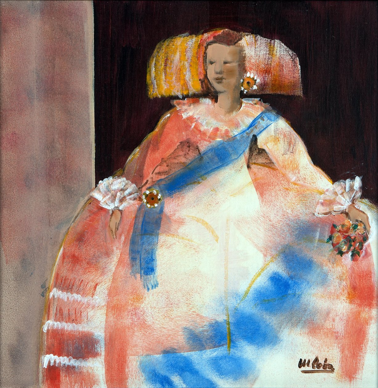 Menina con fascia e fiore da Marisa Leon