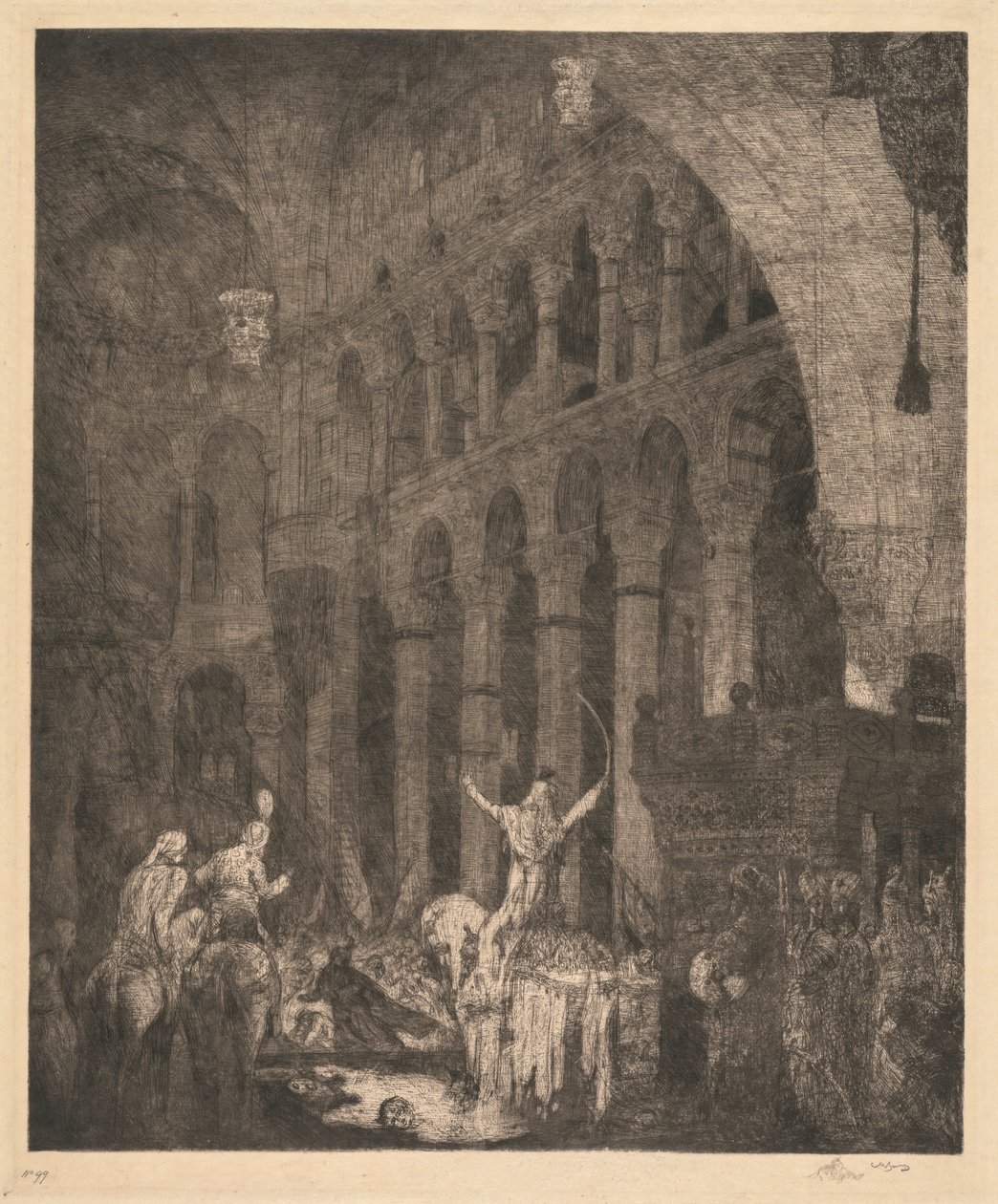 Maometto II nella Aye Sophia da Marius Alexander Jacques Bauer