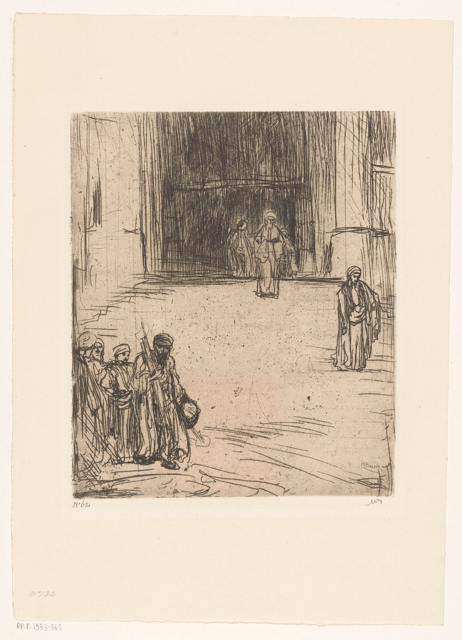Moschea a Costantinopoli da Marius Bauer (signed by artist)