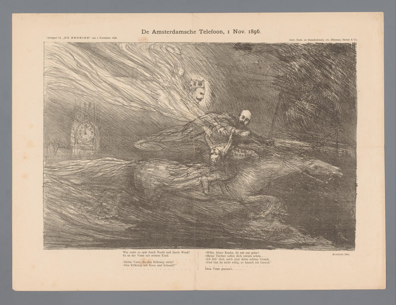 Il Telefono di Amsterdam, 1 Nov. 1896 da Marius Bauer
