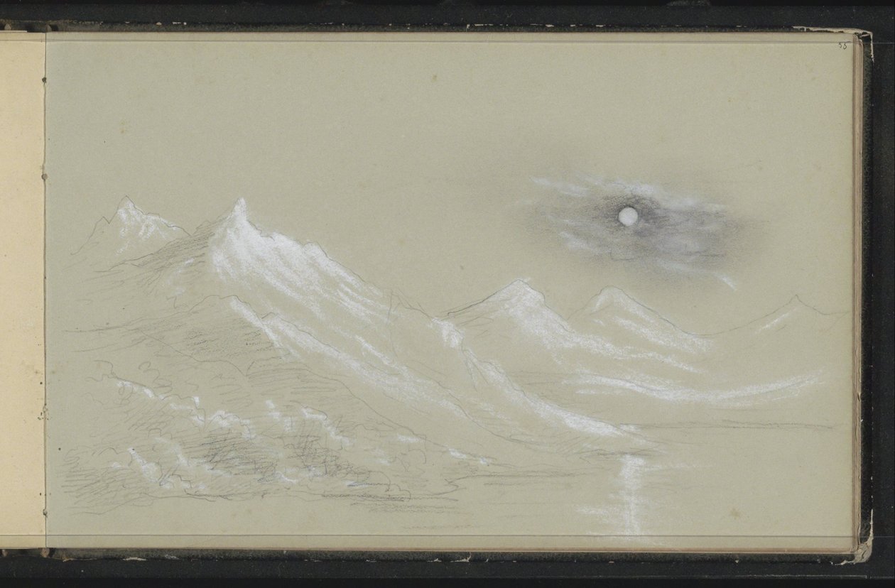 Paesaggio con cime innevate da Marius Bauer