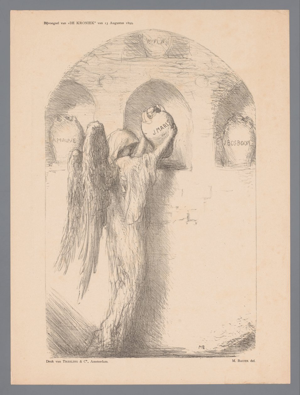 In occasione della morte di Jacob Maris da Marius Bauer