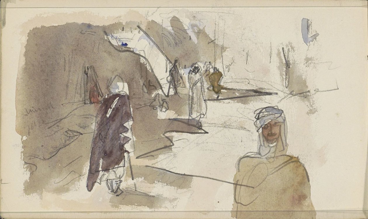 Strada con figure a Biskra da Marius Bauer