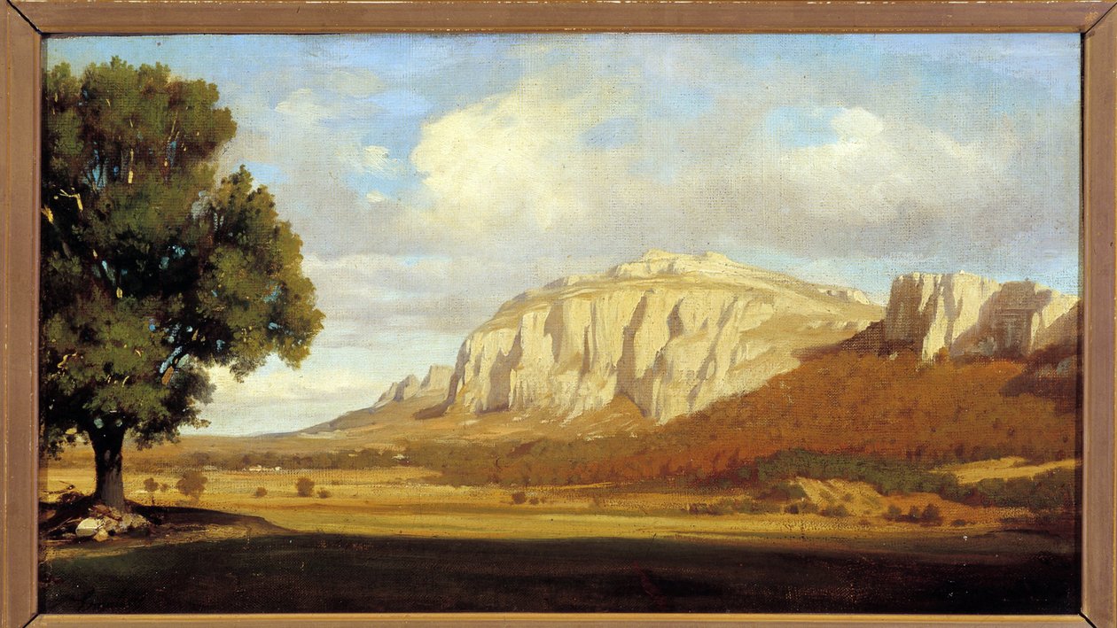 Veduta del massiccio di Sainte Baume da Marius Engaliere
