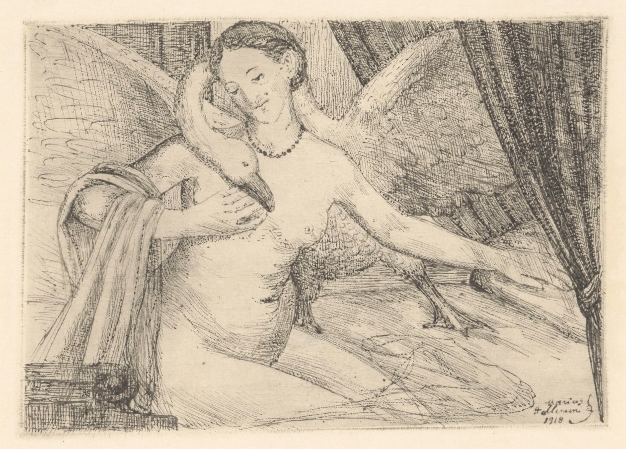 Leda e il cigno da Marius Holleman