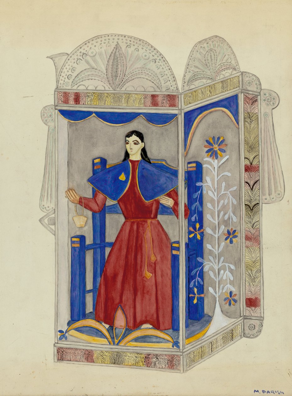 Nicho di latta con Santo Nino, c. 1937 da Marjery Parish