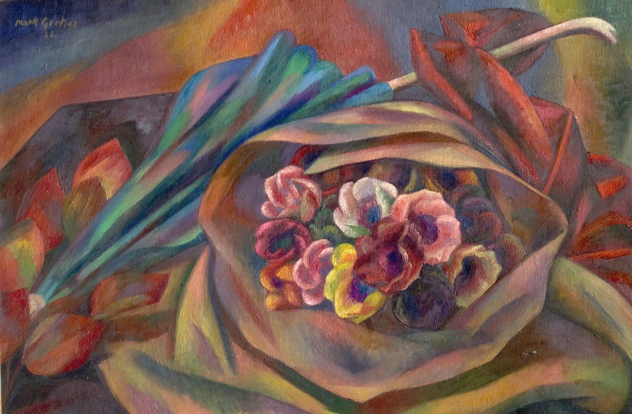 Bouquet e ombrellino da Mark Gertler
