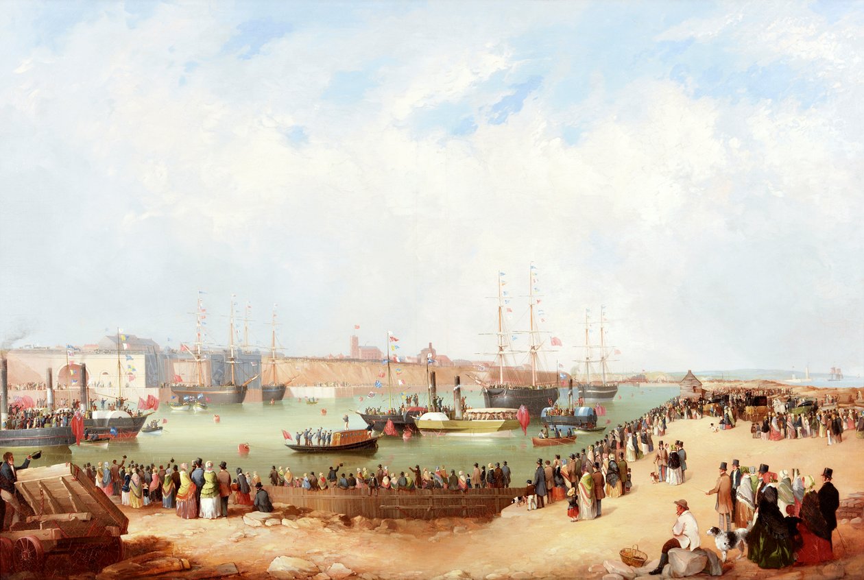 Inaugurazione dei South Docks di Sunderland, 1850 da Mark Thompson